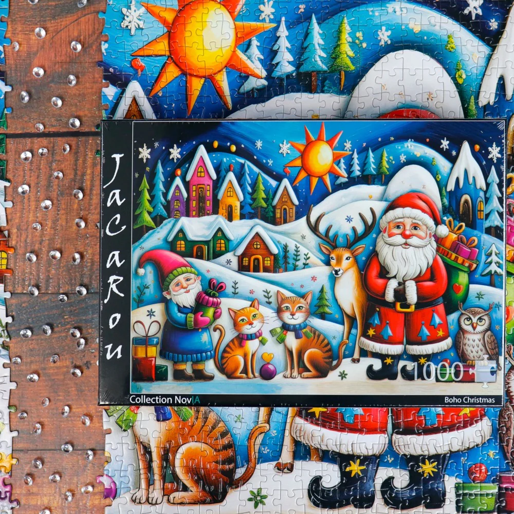 JaCaRou Boho Christmas 1000pc Jigsaw Puzzle - Image 5