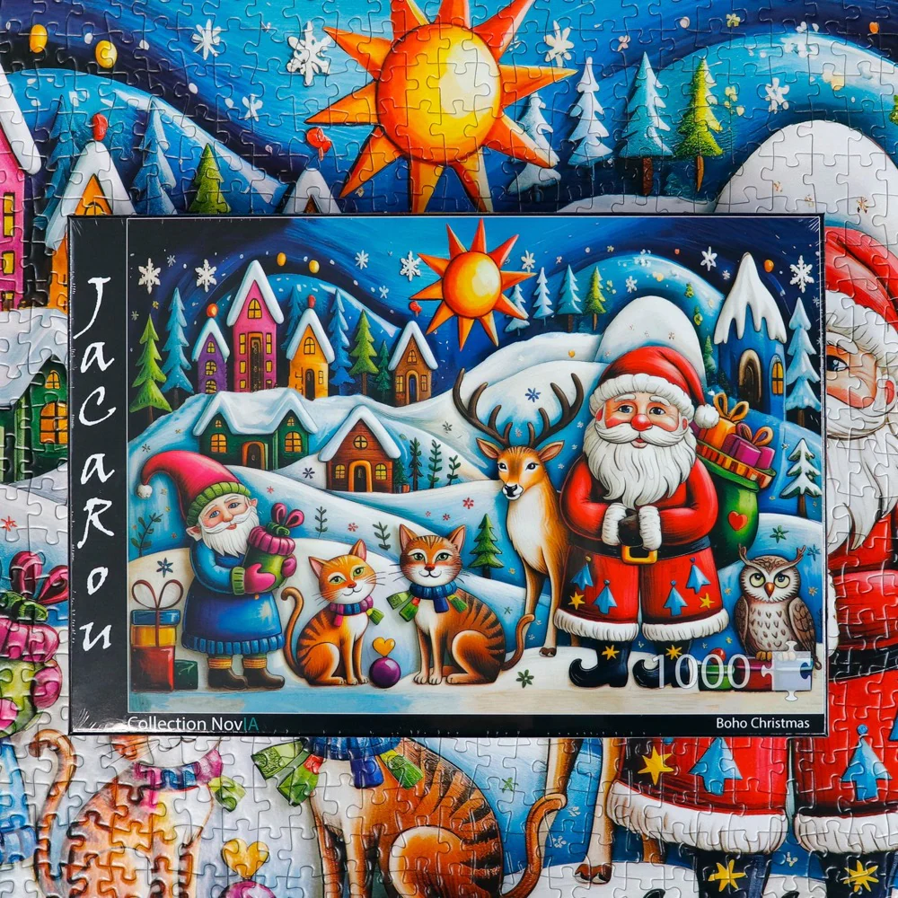 JaCaRou Boho Christmas 1000pc Jigsaw Puzzle - Image 6