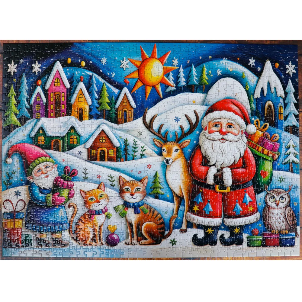 JaCaRou Boho Christmas 1000pc Jigsaw Puzzle - Image 7