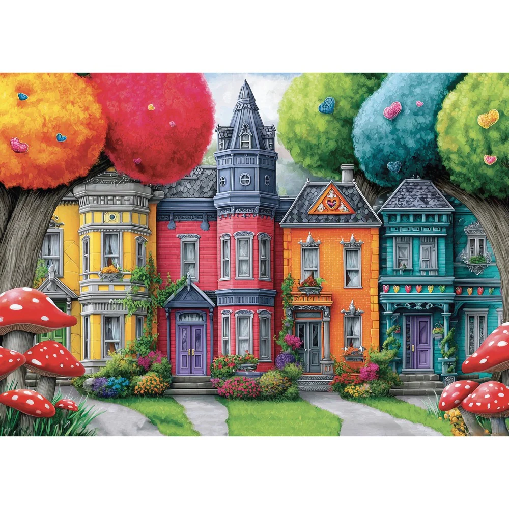 JaCaRou Bright Neighborhood 1000pc Jigsaw Puzzle - Image 2