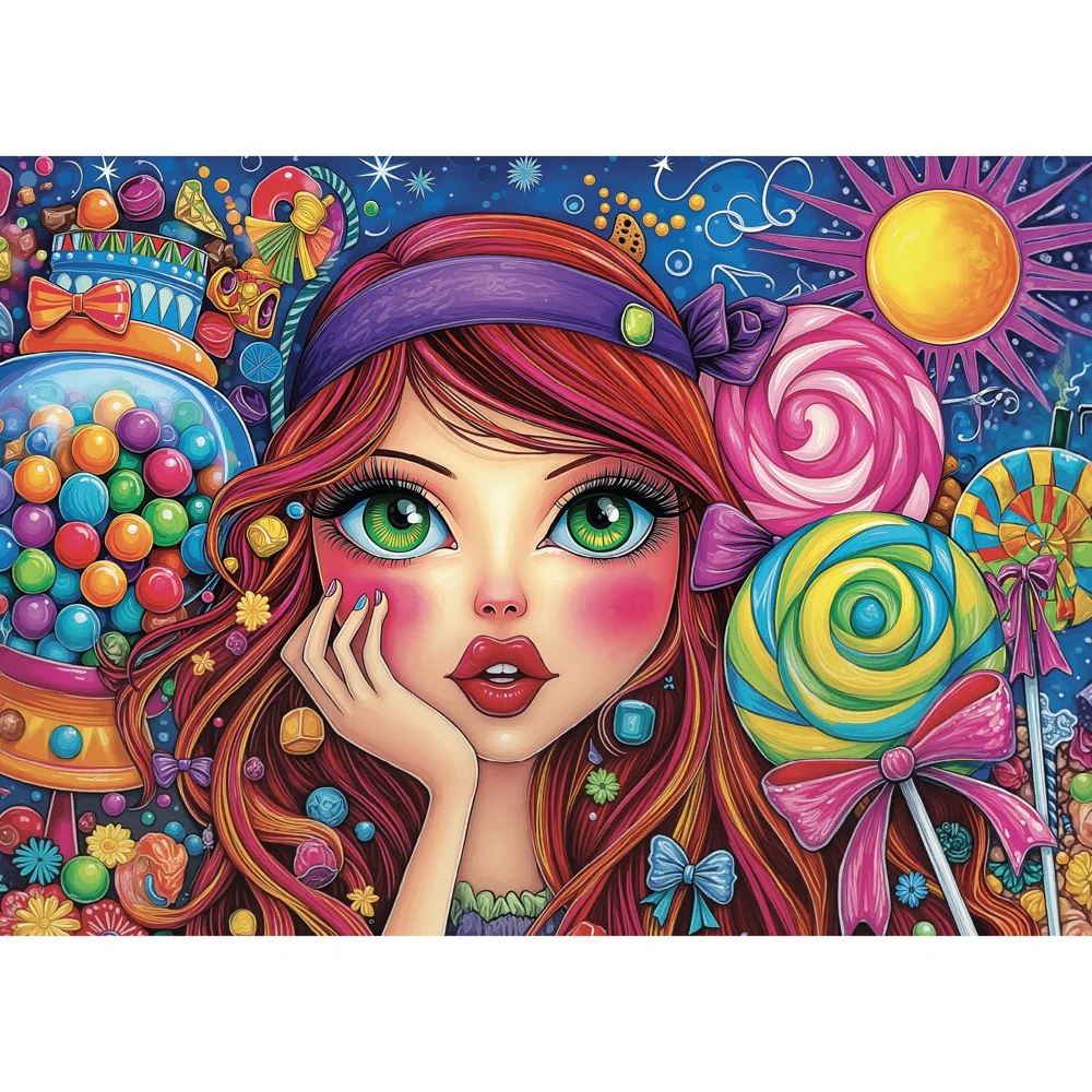 JaCaRou Candy Queen 1000pc Jigsaw Puzzle - Image 2