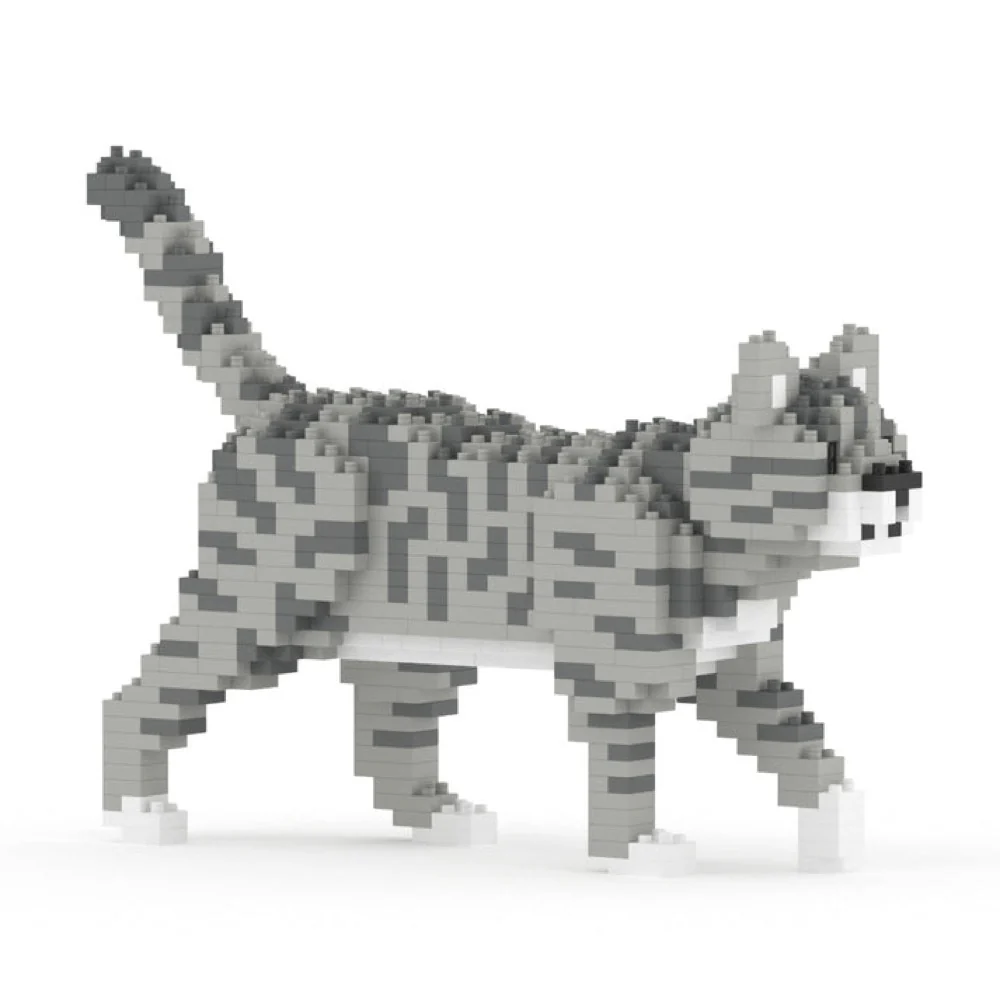 Jekca ST19CM04 Grey Tabby Cat Mini 01S