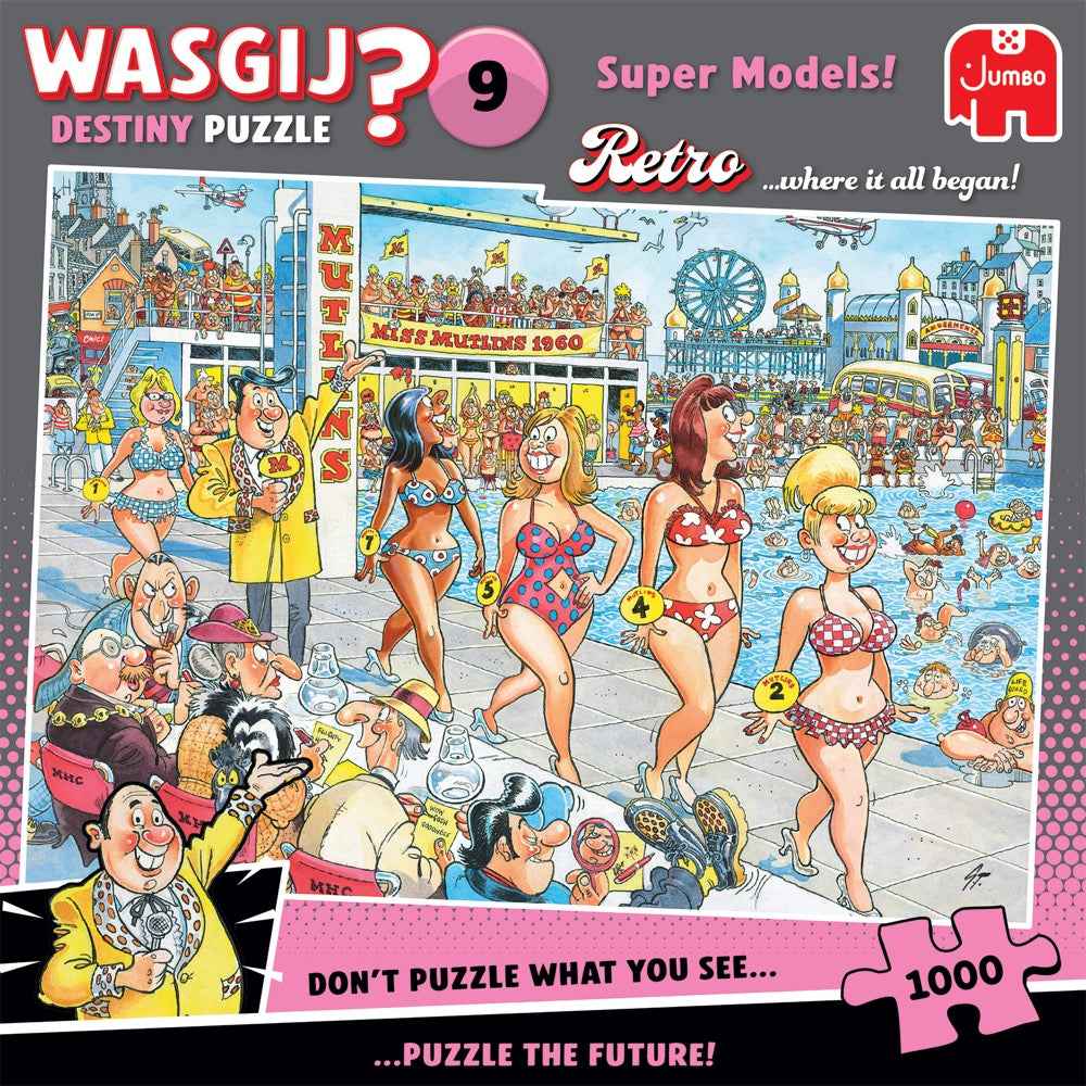Jumbo 00503 WASGIJ? Retro Destiny 9 Super Models 1000pc Jigsaw Puzzle - Image 3