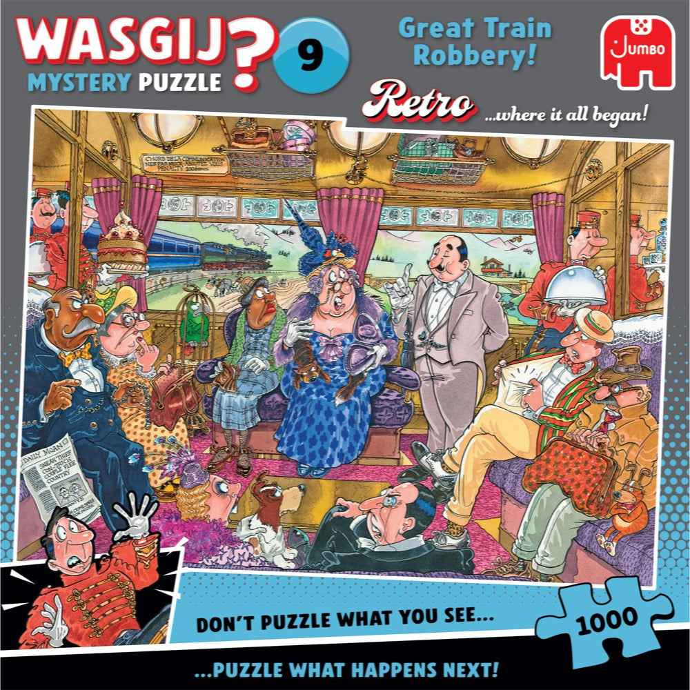 Jumbo 00504 WASGIJ? Retro Mystery 9 Great Train Robbery 1000pc Jigsaw Puzzle - Image 3