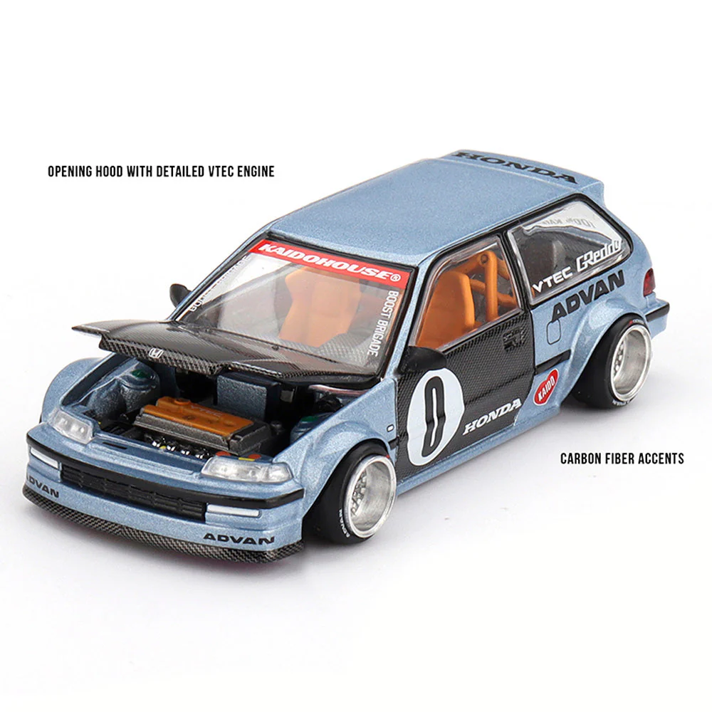 Kadio House x Mini GT KHMG179 1/64 Honda Civic (EF) Kaido Roulette V1 - Image 4