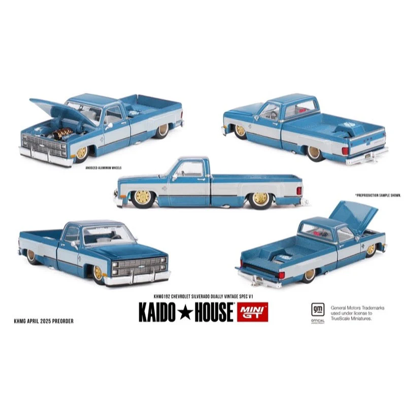 Kaido House x Mini GT KHMG192 1/64 Chevrolet Silverado Dually Vintage Spec V1 - Image 6