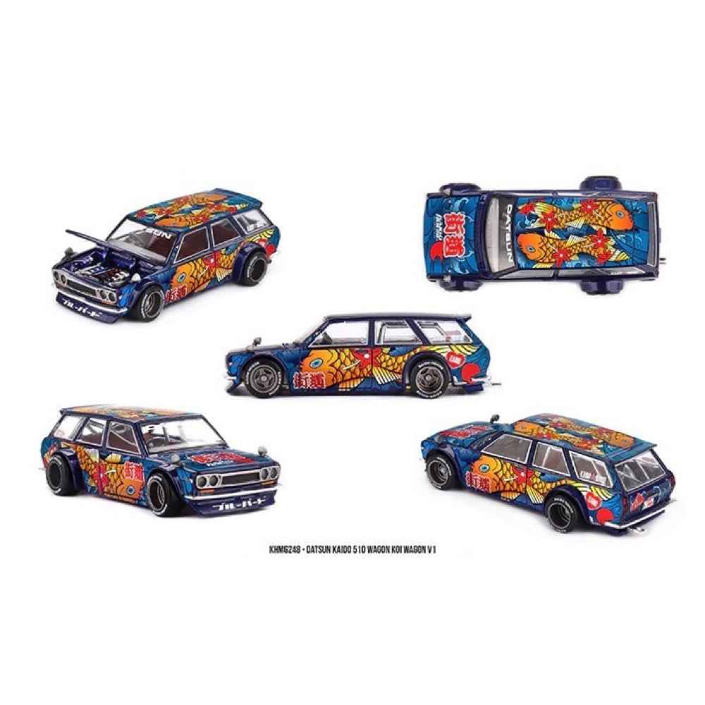 Kaido House x Mini GT KHMG248 1/64 Datsun Kaido 510 Wagon Koi Wagon V1 - Image 6