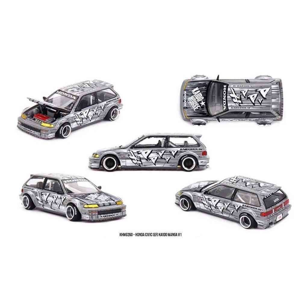 Kaido House x Mini GT KHMG260 1/64 Honda Civic EF Kaido Manga V1 - Image 5