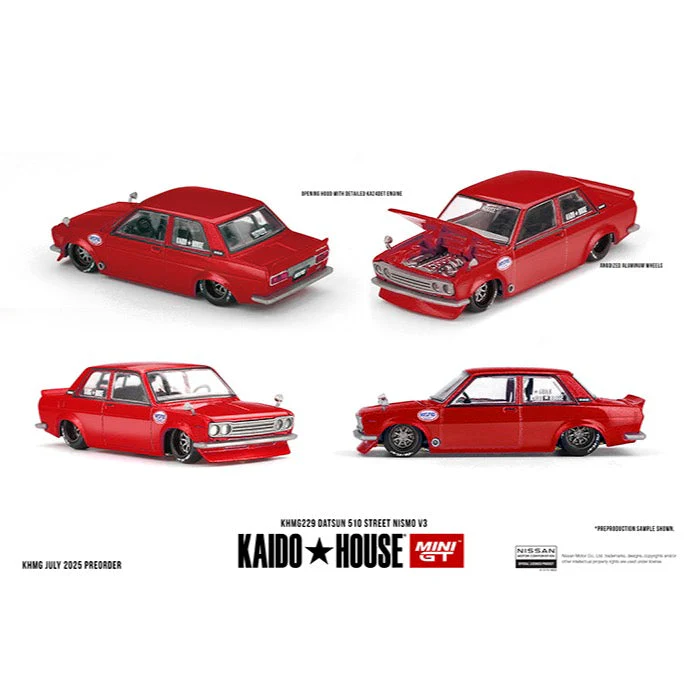 Kaido House x MiniGT KHMG229 1/64 Datsun 510 Street Nismo V3 - Image 2