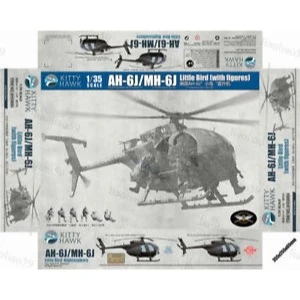 Kitty Hawk 50004 1/35 AH-6J/MH-6J Little Bird with Figures - Image 6