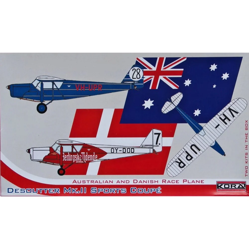Kora Models 72170 1/72 Desoutter Mk.II Sports Coupe Australian Decals - Image 2