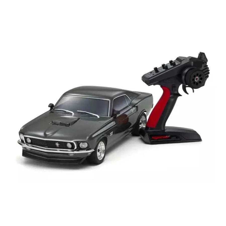Kyosho 1/10 Fazer Mk2 1969 Ford Mustang Boss 429 Black Jade FZ02 4WD Electric RC Car - Image 2