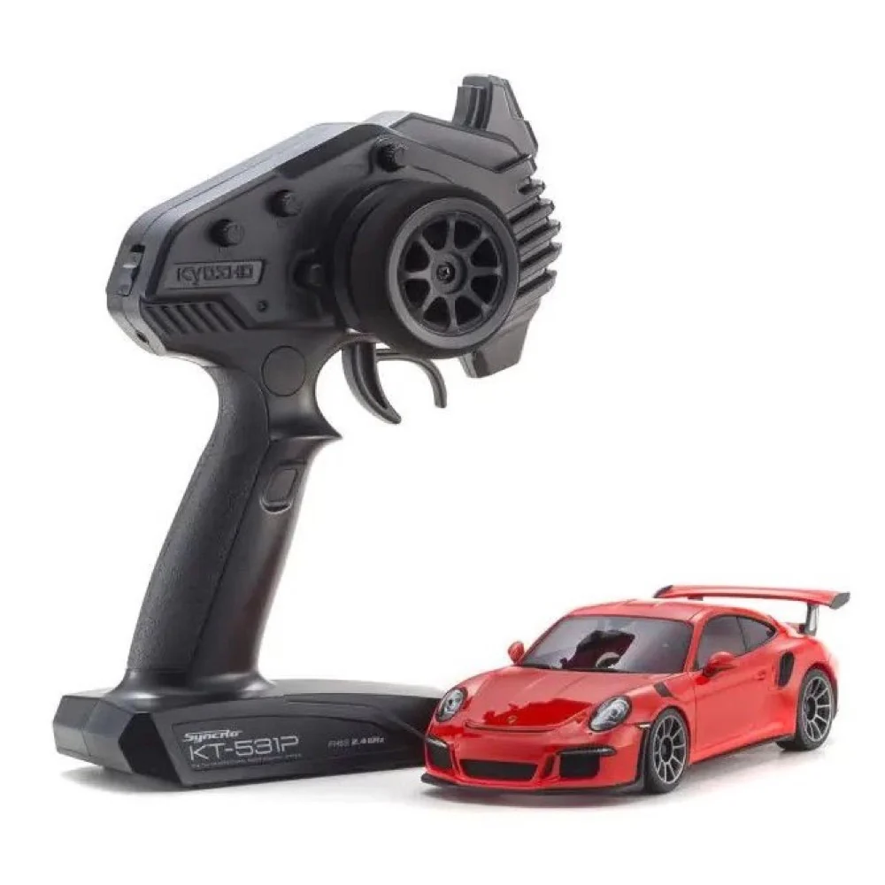 Kyosho 32358OR Mini-Z Porsche 911 GT3 RS lavaorange RWD MR-04 Readyset RC Car - Image 3