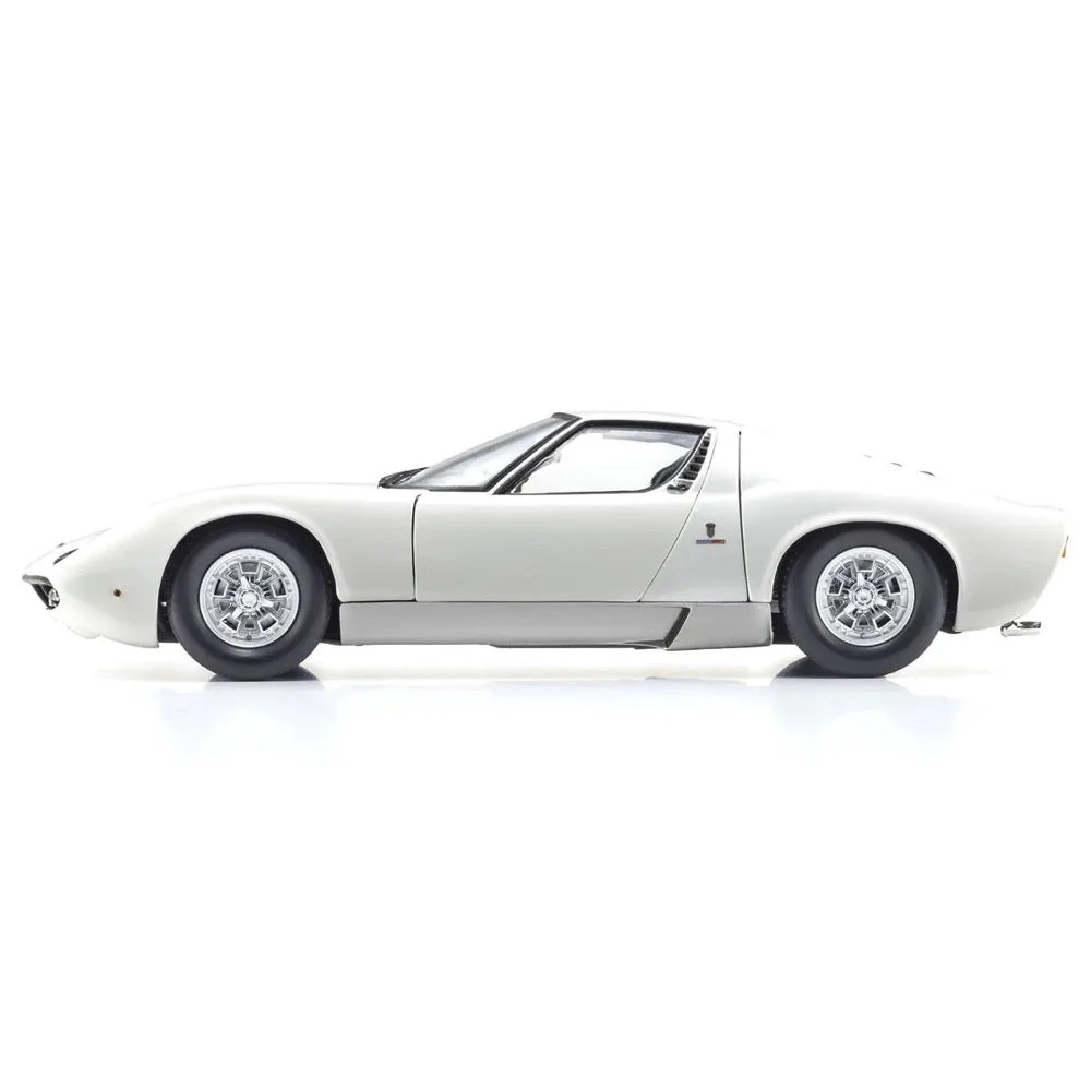 Kyosho KSD08314W 1/18 Lamborghini Miura P400 White/Silver Int. Black - Image 3