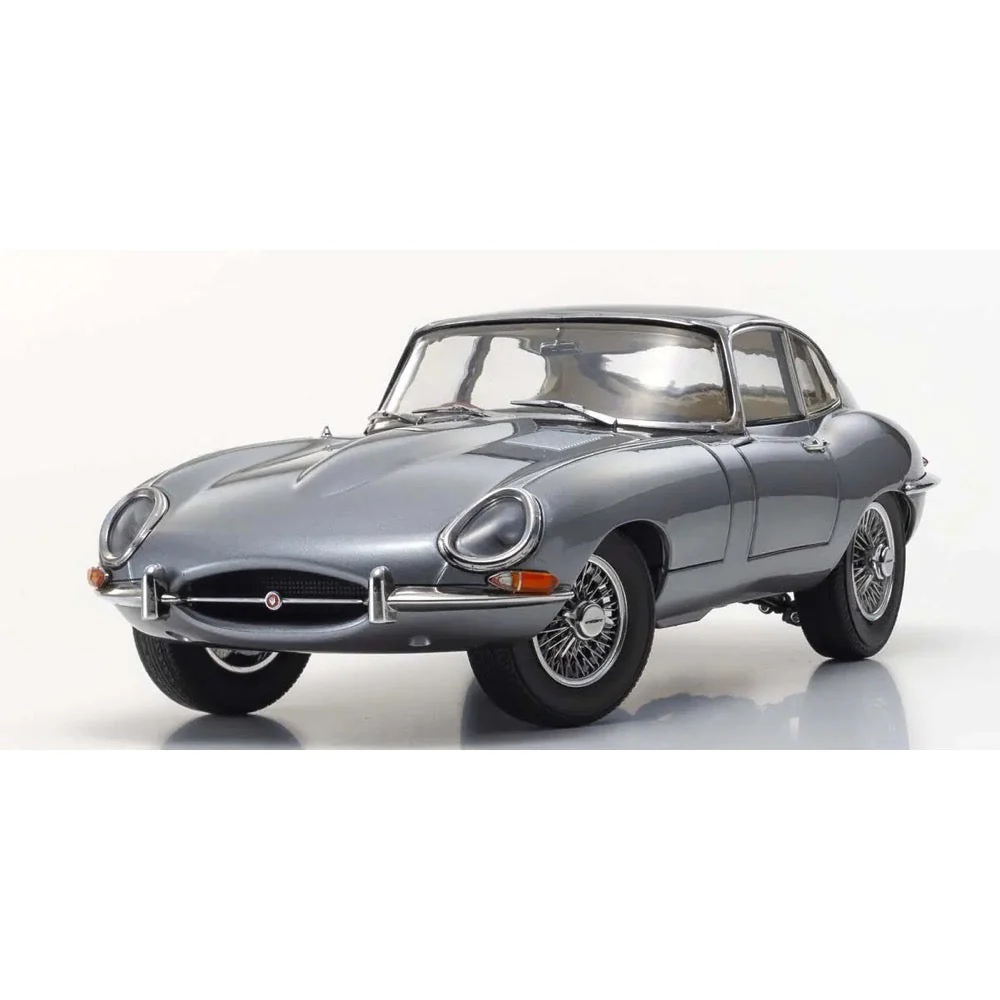 Kyosho KSD08954GM 1/18 Jaguar E-type (Gun Metallic) Diecast Model Car - Image 3