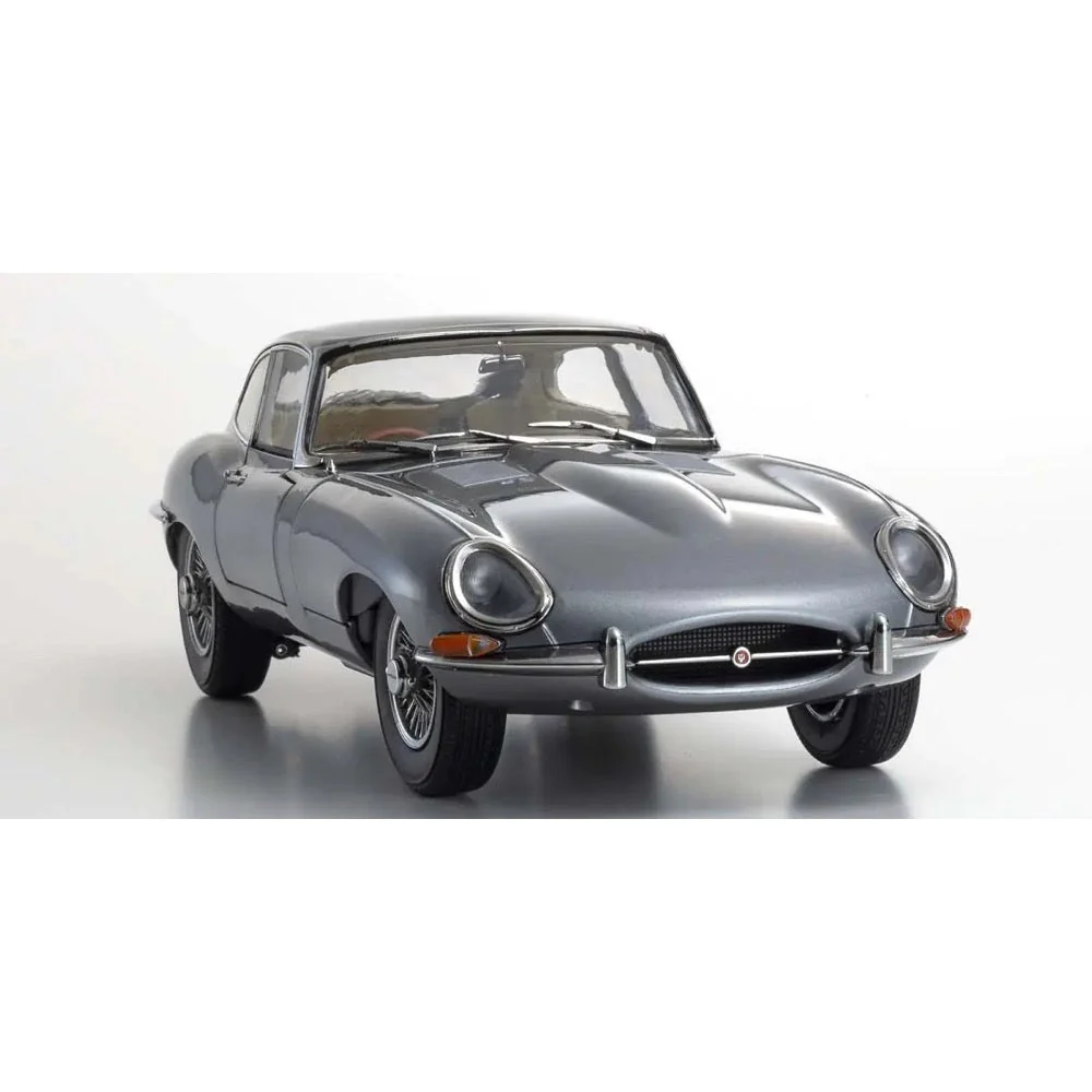 Kyosho KSD08954GM 1/18 Jaguar E-type (Gun Metallic) Diecast Model Car - Image 4