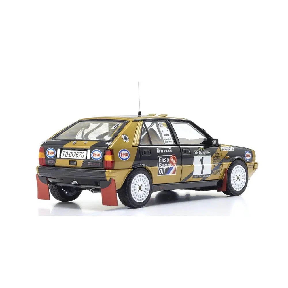 Kyosho KSD08960D 1/18 Lancia Delta HF 4WD 1987 Rally Piancavallo Grifone Esso Nr. 1 Diecast Model Car - Image 2
