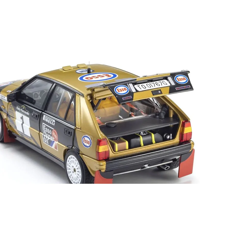 Kyosho KSD08960D 1/18 Lancia Delta HF 4WD 1987 Rally Piancavallo Grifone Esso Nr. 1 Diecast Model Car - Image 4