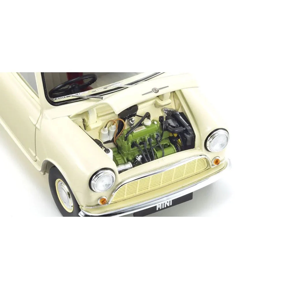 Kyosho KSD08964W 1/18 Morris Mini Minor Old English White - Image 4