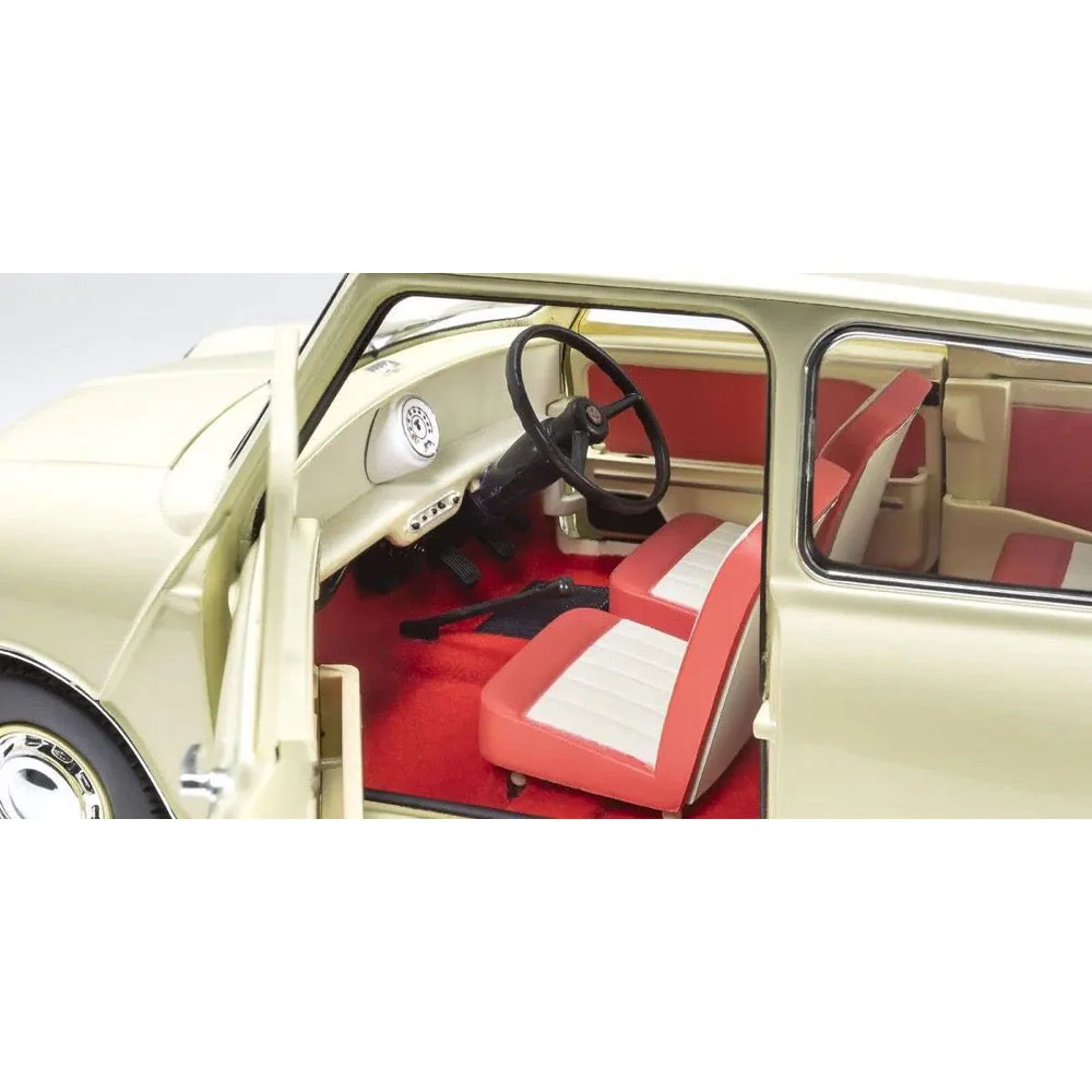 Kyosho KSD08964W 1/18 Morris Mini Minor Old English White - Image 6
