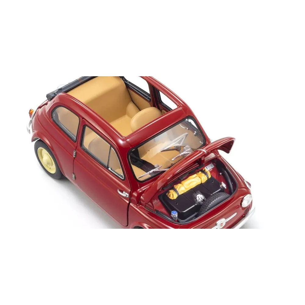 Kyosho KSD08966R 1/18 Fiat NUOVA 500 Coral Red - Image 5