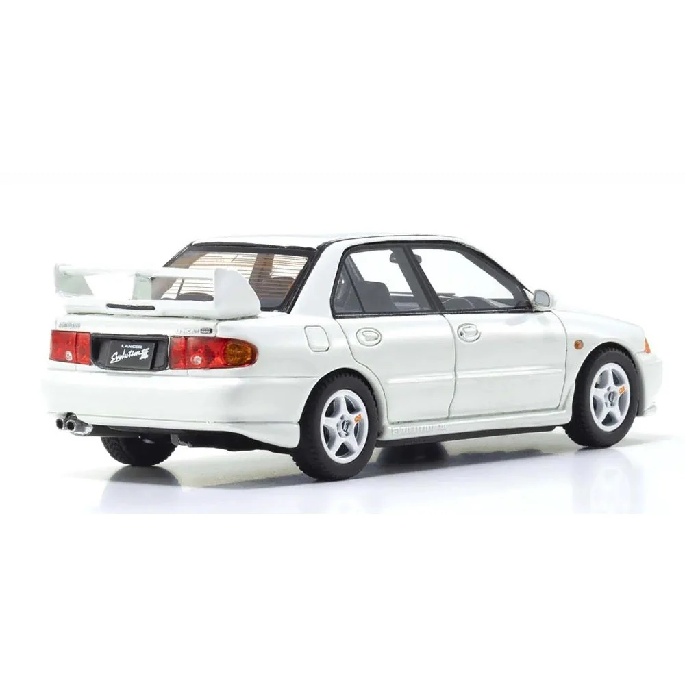 Kyosho KSR43120W 1/43 Mitsubishi Lancer Evolution III White Resin Model Car - Image 2