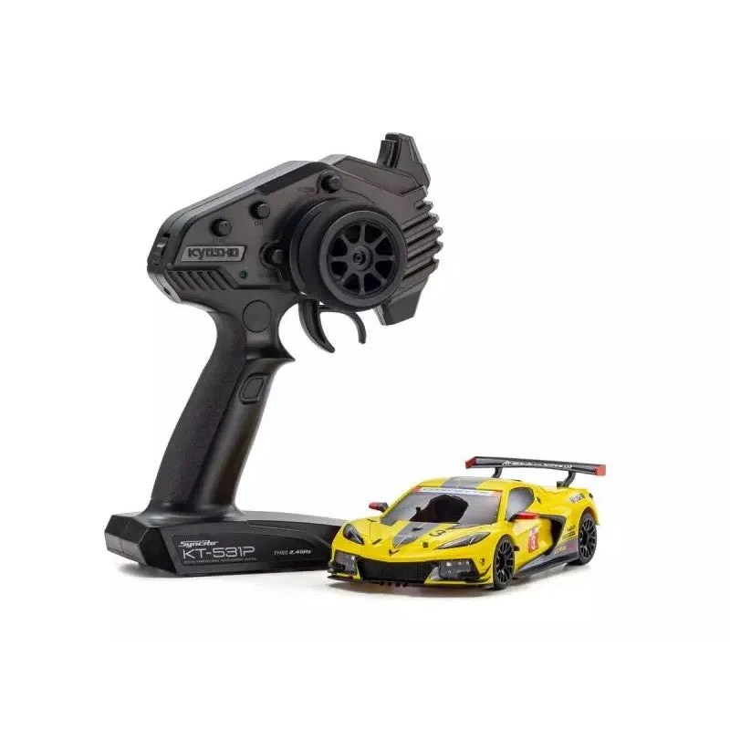 Kyosho Mini-Z Chevrolet Corvette C8.R Yellow RWD MR-04 Readyset - Image 3