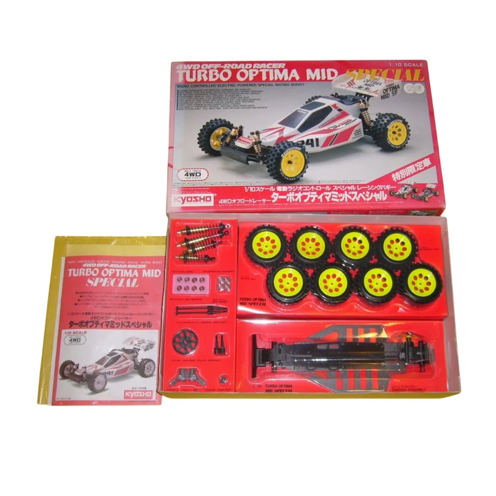 Kyosho 30623 Turbo Optima Mid Special 1/10 4WD Racing Buggy RC Kit - Image 21