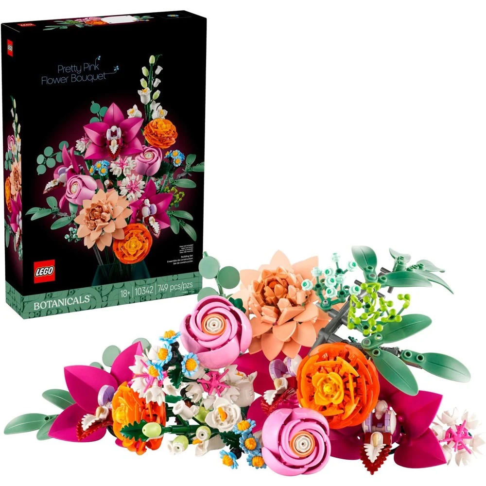 LEGO 10342 Botanicals Pretty Pink Flower Bouquet