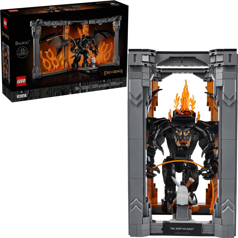 Lego 10367 Icons Lord of the Rings Balrog Book Nook
