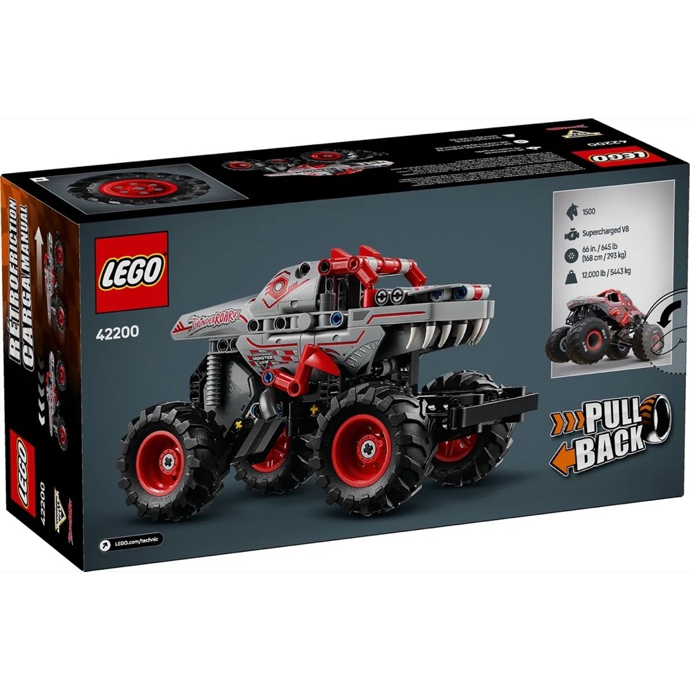 LEGO 42200 Technic Monster Jam™ ThunderROARus™ Pull-Back - Image 8