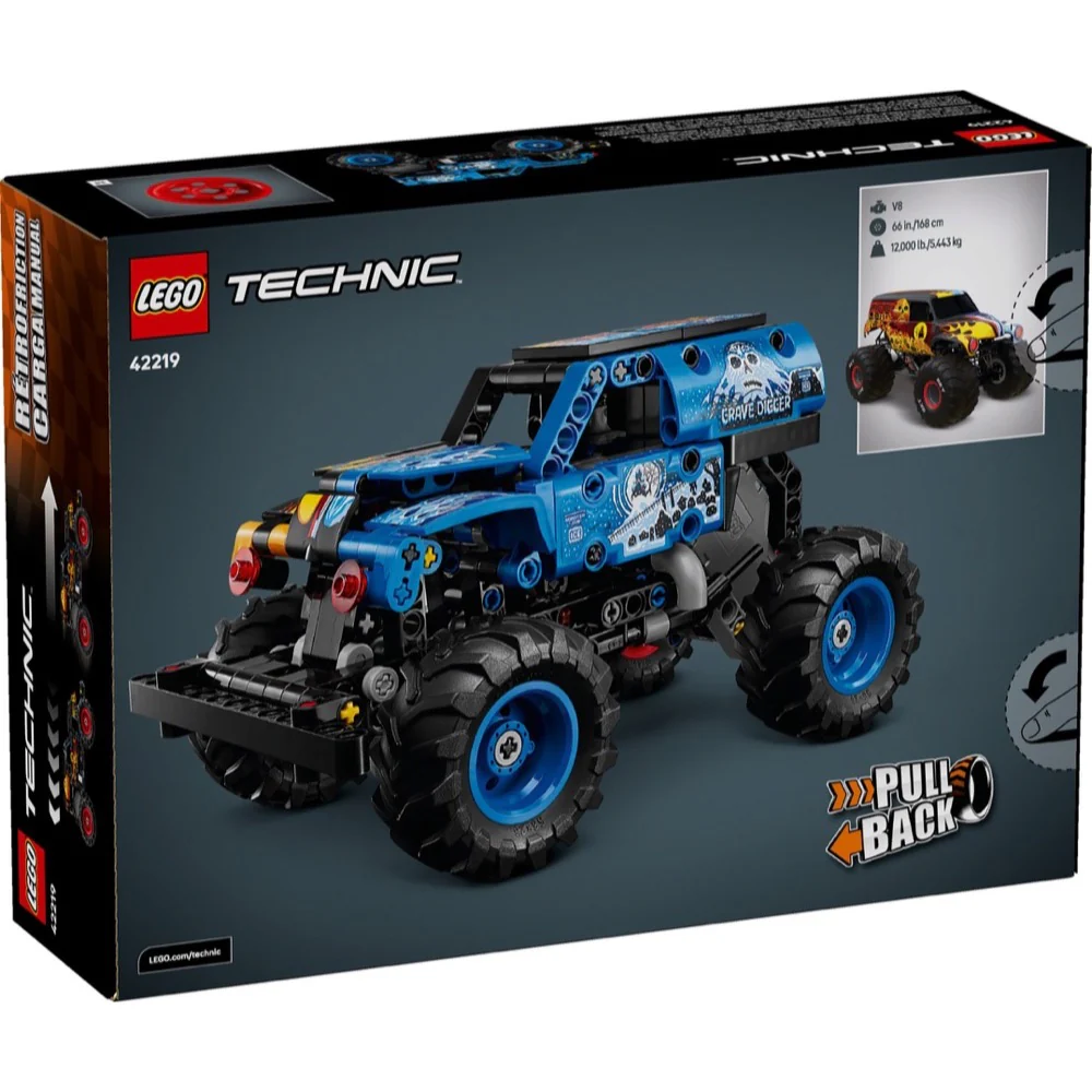 LEGO 42219 Technic Monster Jam Grave Digger Fire and Ice - Image 7