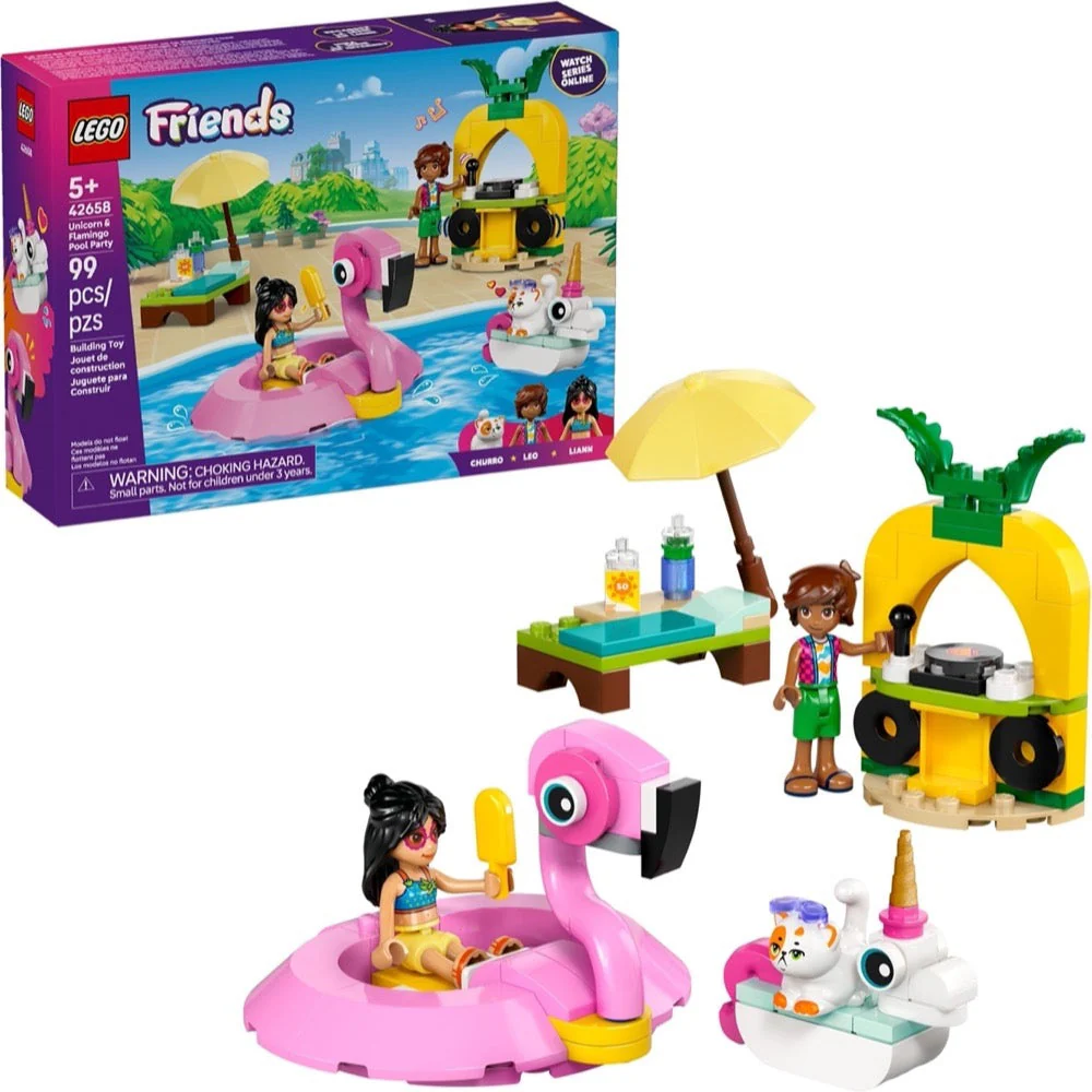 Lego 42658 Friends Unicorn & Flamingo Pool Party