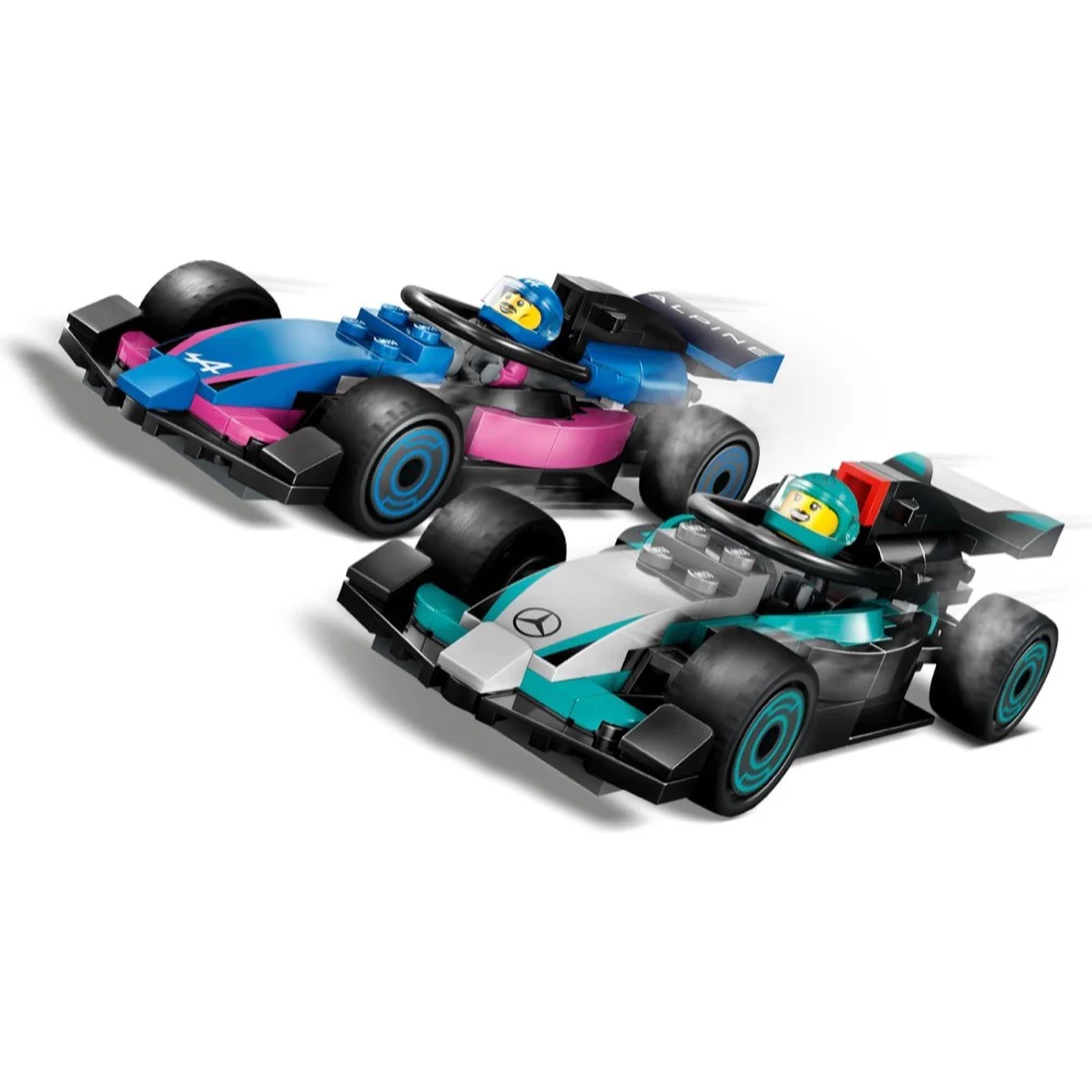 LEGO 60444 City F1 Garage & Mercedes AMG & Alpine Cars - Image 5