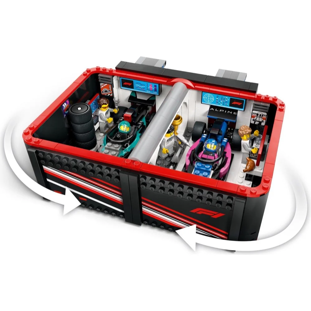 LEGO 60444 City F1 Garage & Mercedes AMG & Alpine Cars - Image 6