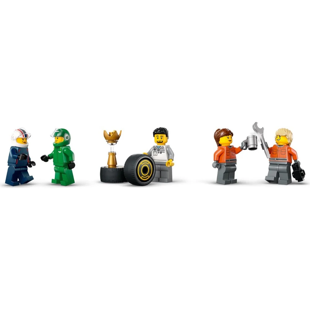 LEGO 60445 City F1 Truck with Red Bull & Aston Martin F1 Cars - Image 7
