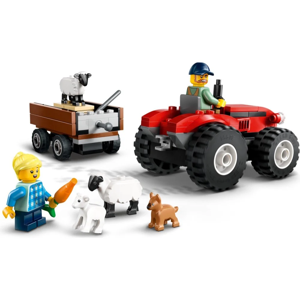 LEGO 60461 City Red Farm Tractor with Trailer & Sheep - Image 4