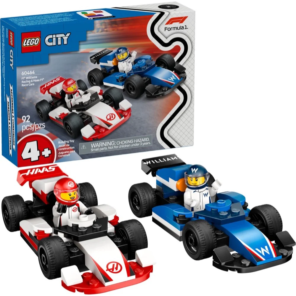 LEGO 60464 City F1 Williams Racing & Haas F1 Race Cars