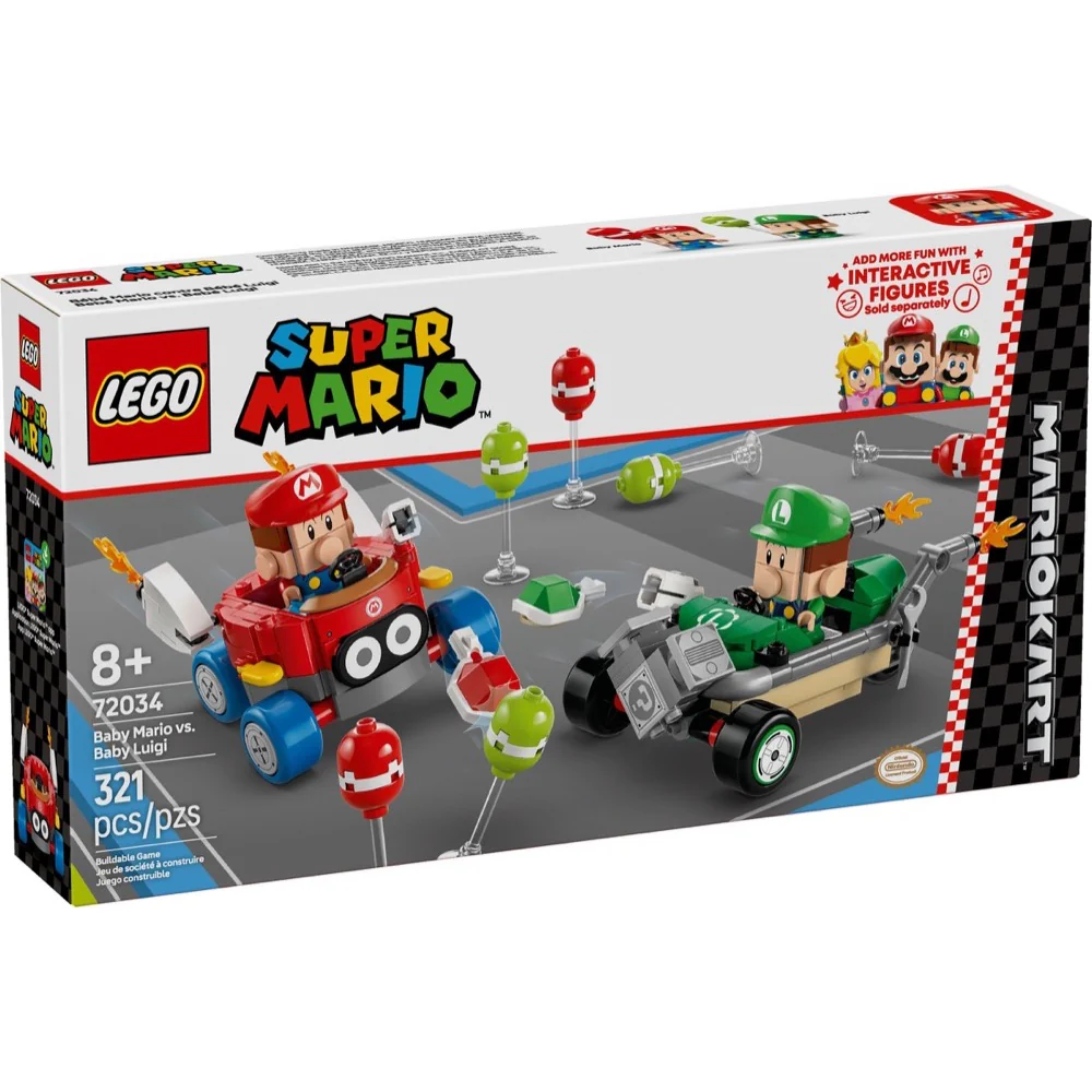 LEGO 72034 Mario Kart™ Baby Mario Vs Baby Luigi
