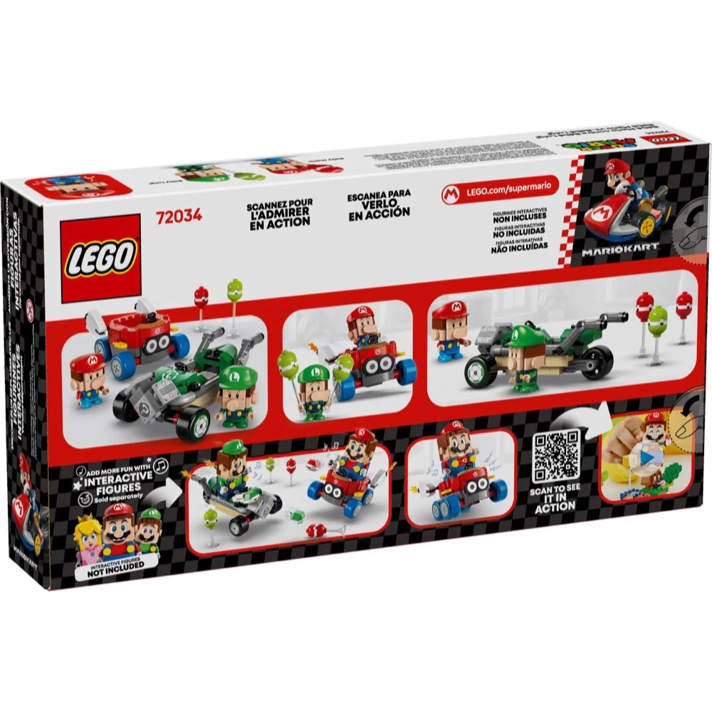 LEGO 72034 Mario Kart™ Baby Mario Vs Baby Luigi - Image 9
