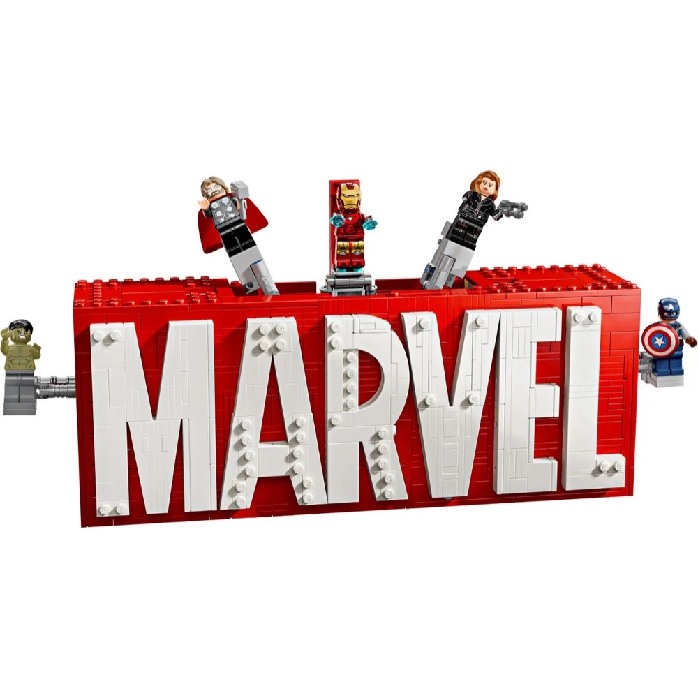 LEGO 76313 Super Heroes Marvel MARVEL Logo & Minifigures - Image 2