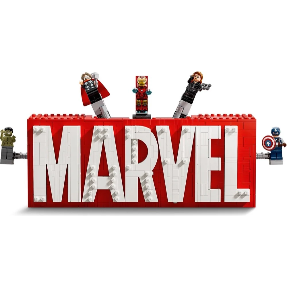 LEGO 76313 Super Heroes Marvel MARVEL Logo & Minifigures - Image 3