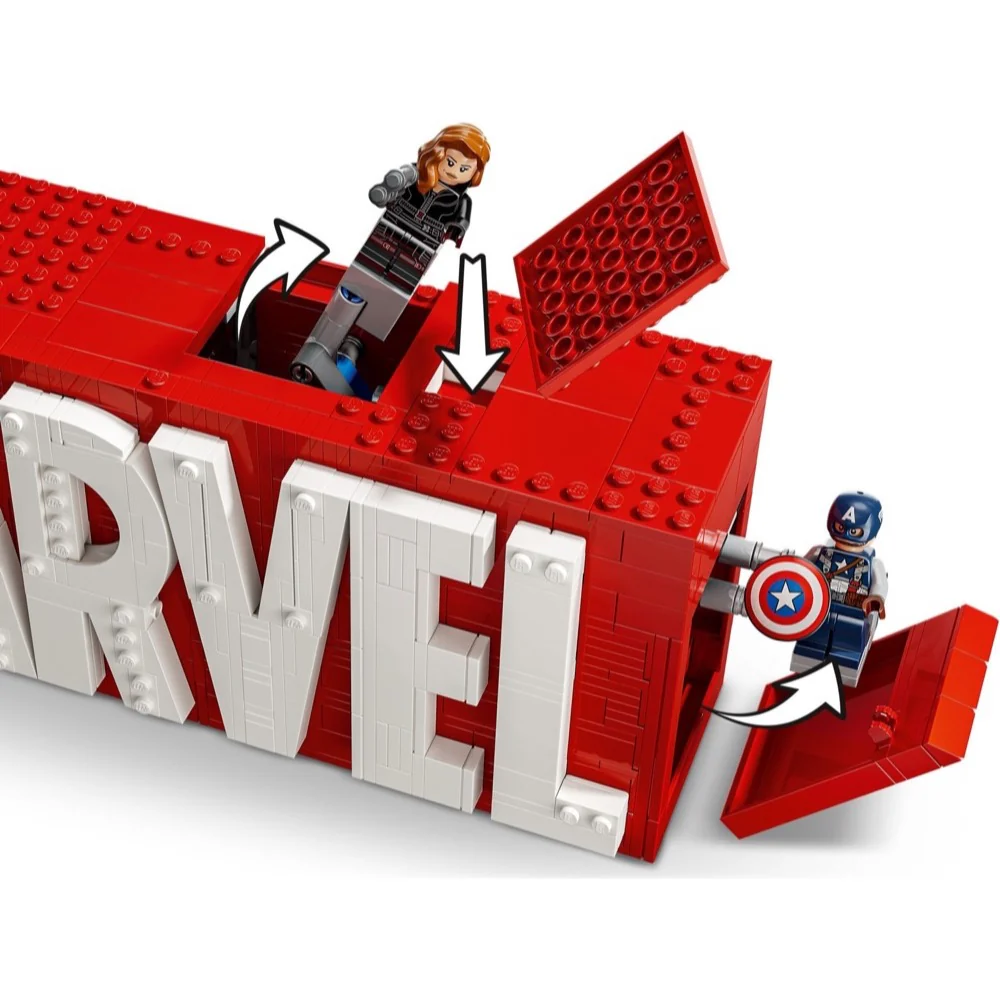 LEGO 76313 Super Heroes Marvel MARVEL Logo & Minifigures - Image 4
