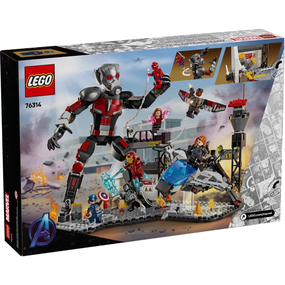 LEGO 76314 Super Heroes Marvel Captain America: Civil War Action Battle - Image 7