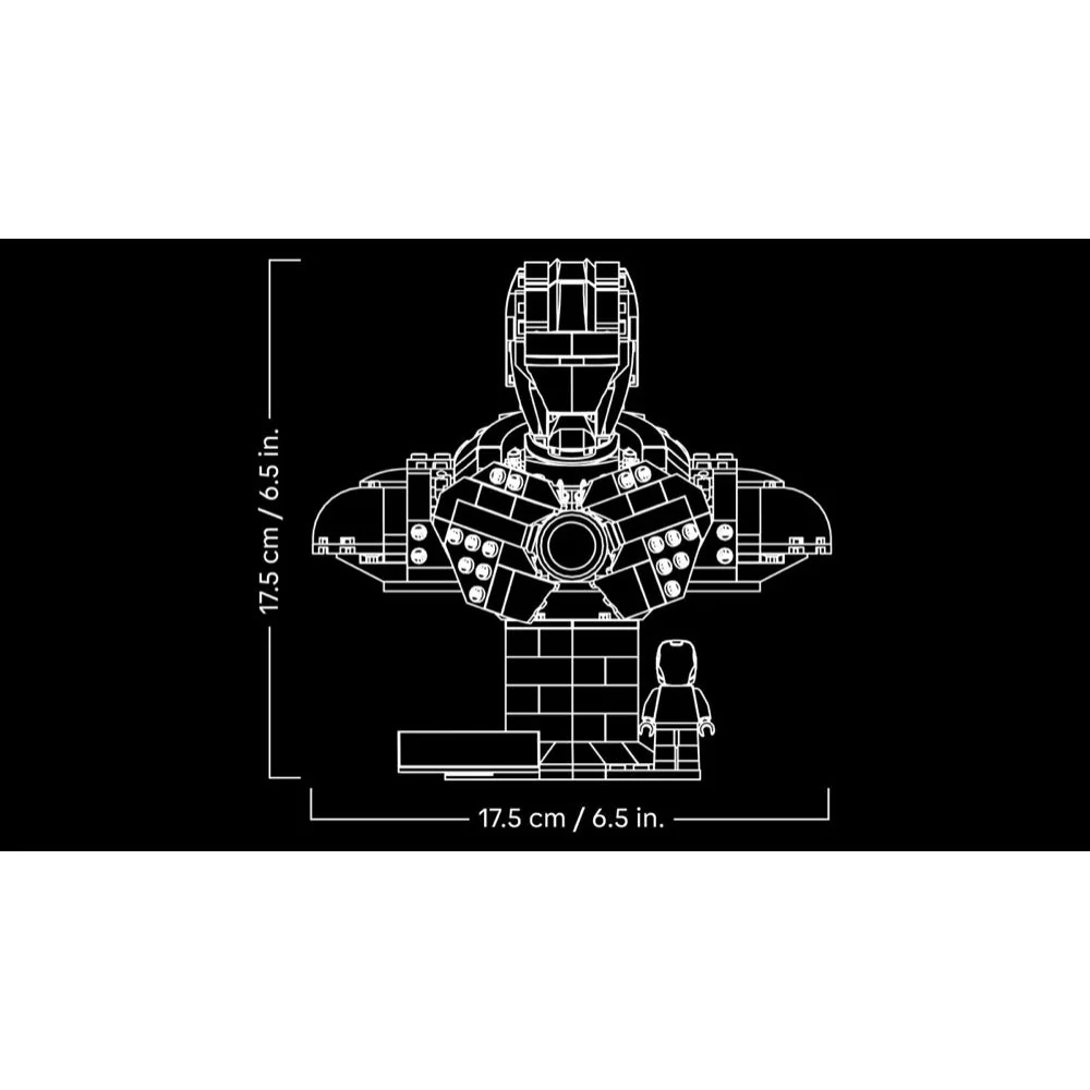 Lego 76327 Super Heroes Marvel Iron Man MK4 Bust - Image 10