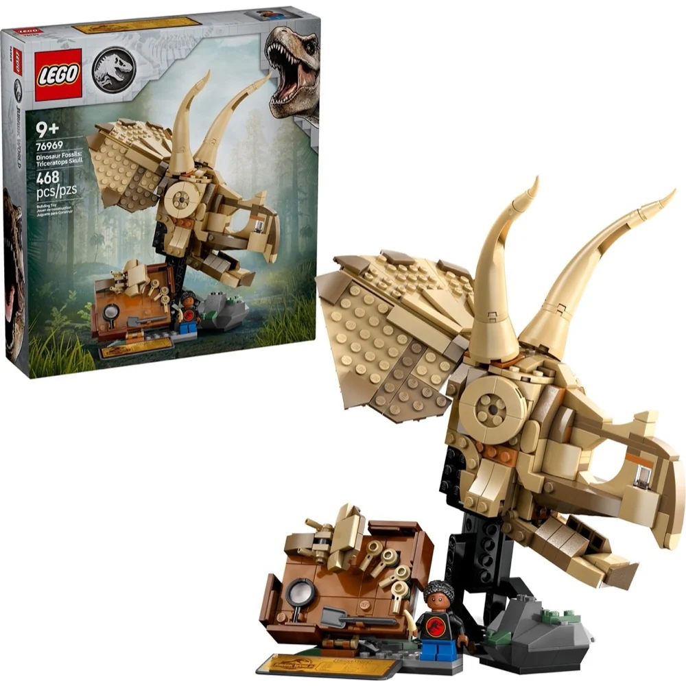 LEGO 76969 Jurassic World Dinosaur Fossils Triceratops Skull