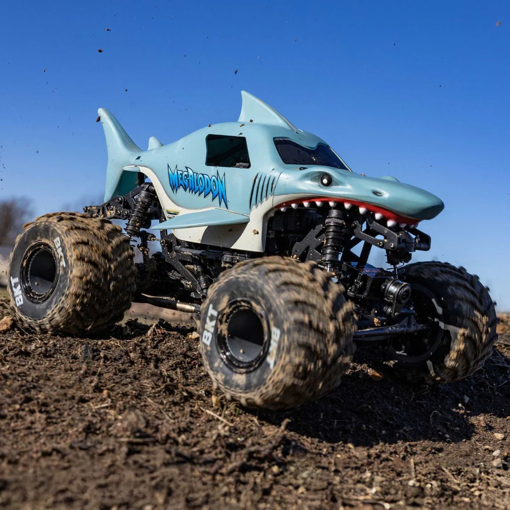 Losi 1/18 Mini LMT 4WD Monster Truck Megalodon LOS01026T3 - Image 20