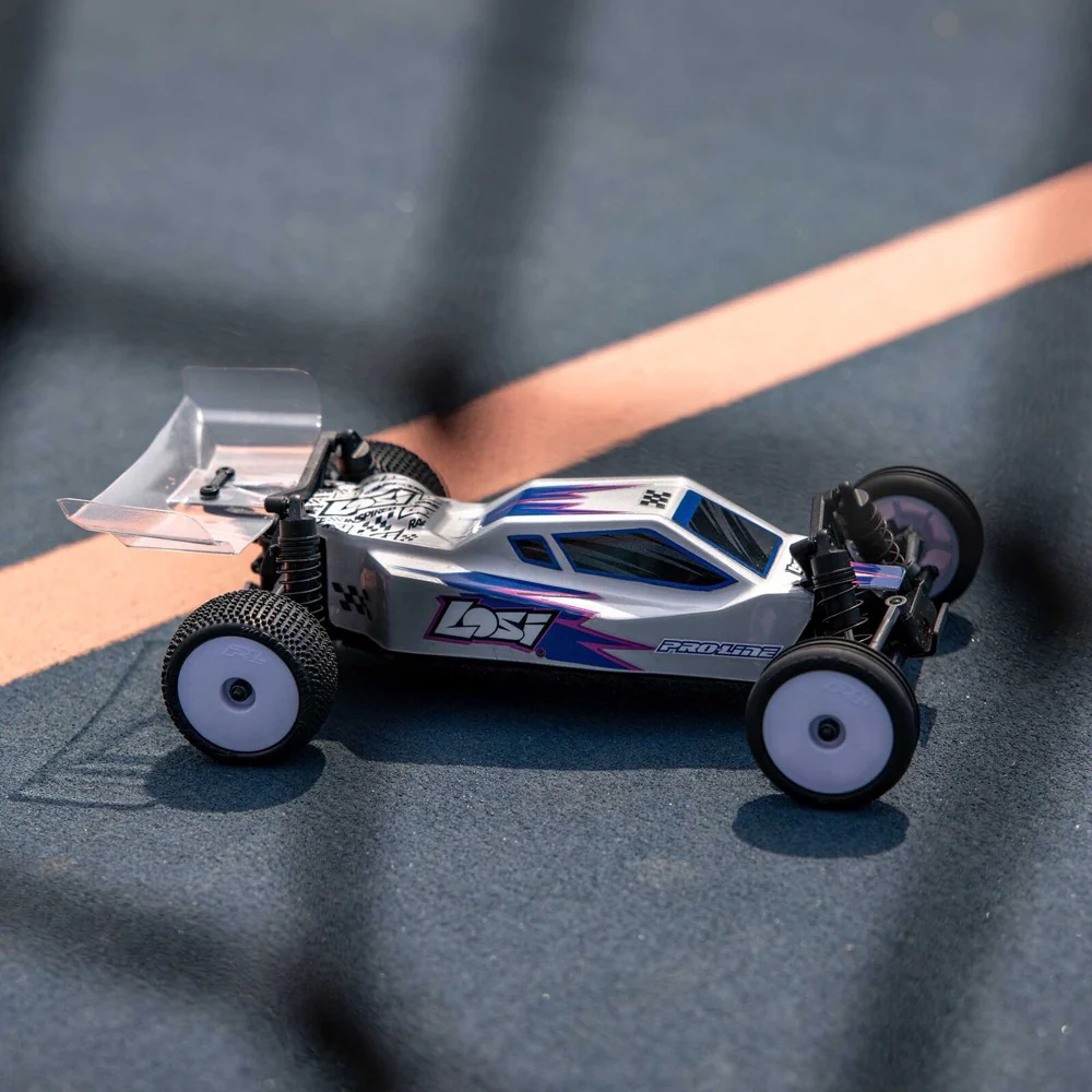 Losi 1/24 Micro-B 2wd RC Buggy (Silver) LOS00007T2 - Image 22