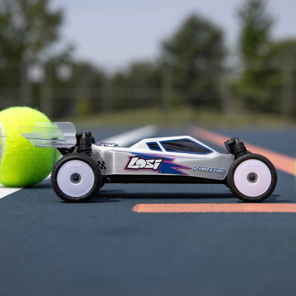 Losi 1/24 Micro-B 2wd RC Buggy (Silver) LOS00007T2 - Image 25
