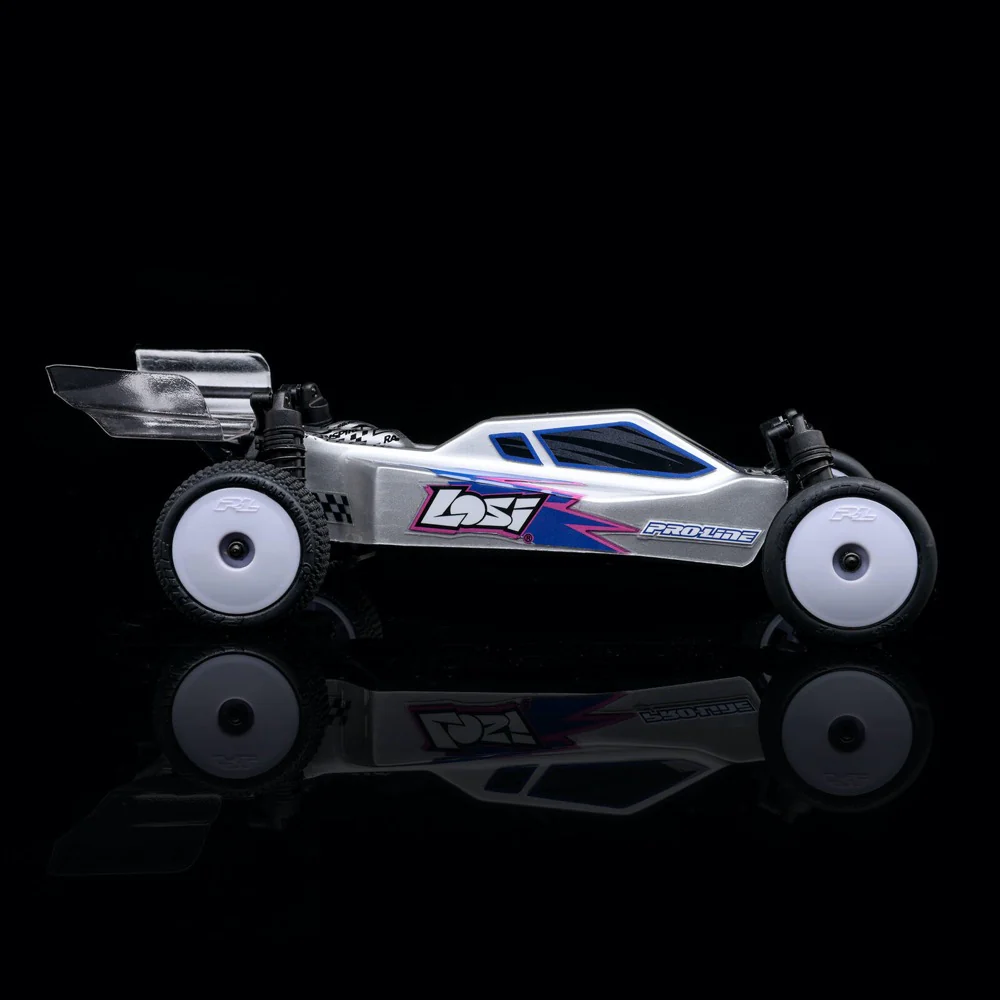 Losi 1/24 Micro-B 2wd RC Buggy (Silver) LOS00007T2 - Image 34